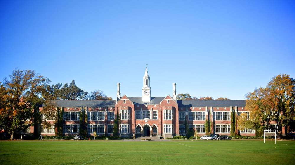 School without snow scene