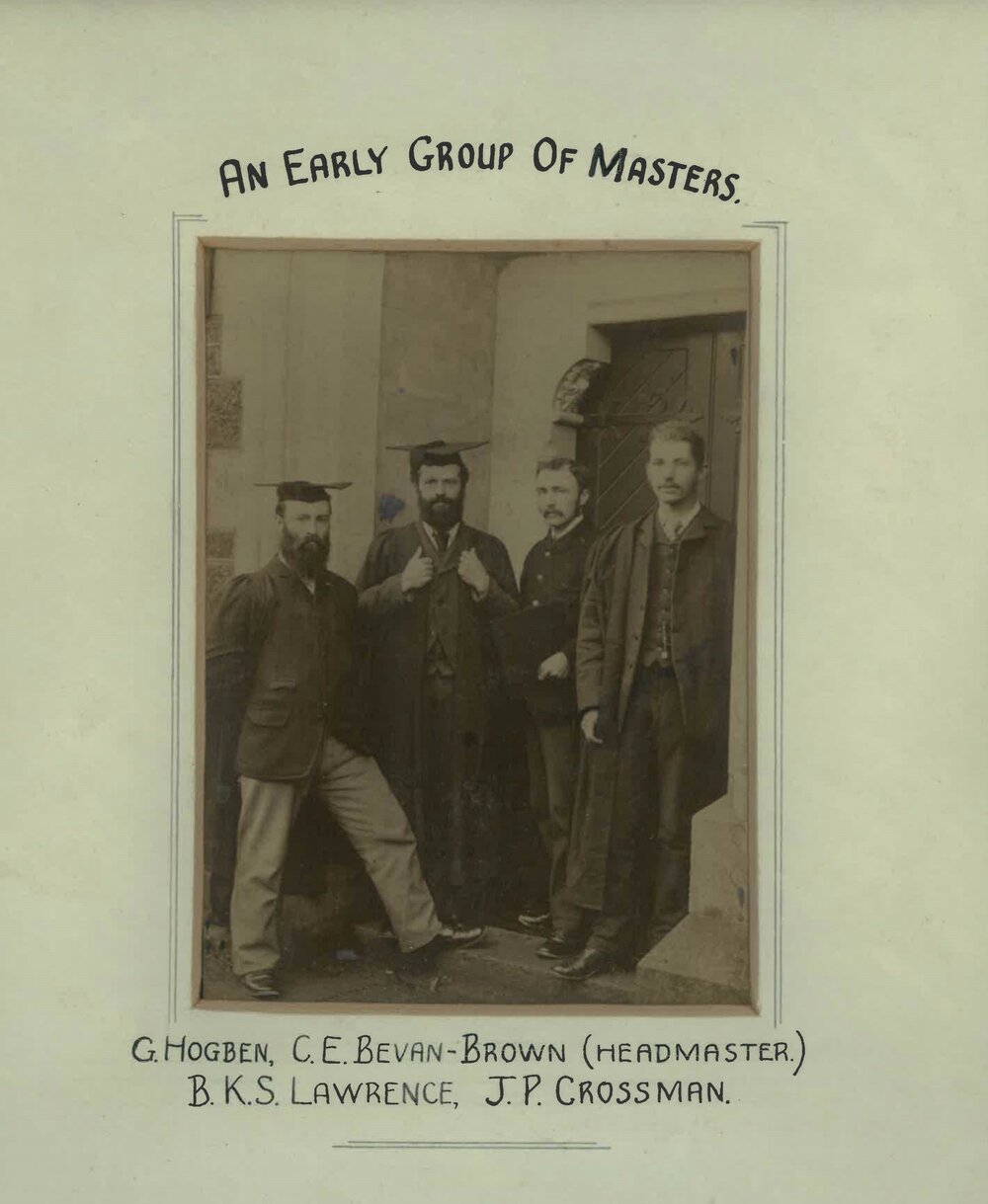 CEB Brown and cronies in gowns