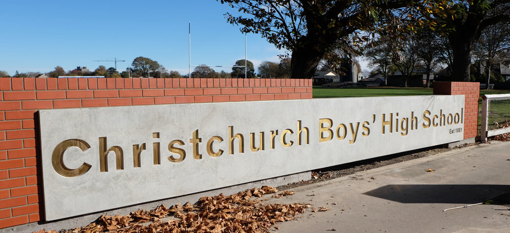 ChCh Boys High new sign