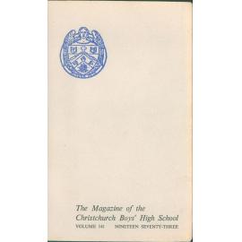 1973 School Magazine