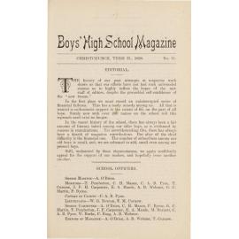 1898 School Magazine