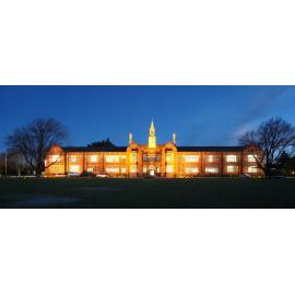 Night photo of CBHS Aug. 2018