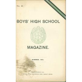 1910 School Magazine