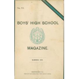 1916  School Magazine
