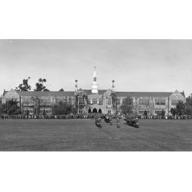 Cadets in front of School
